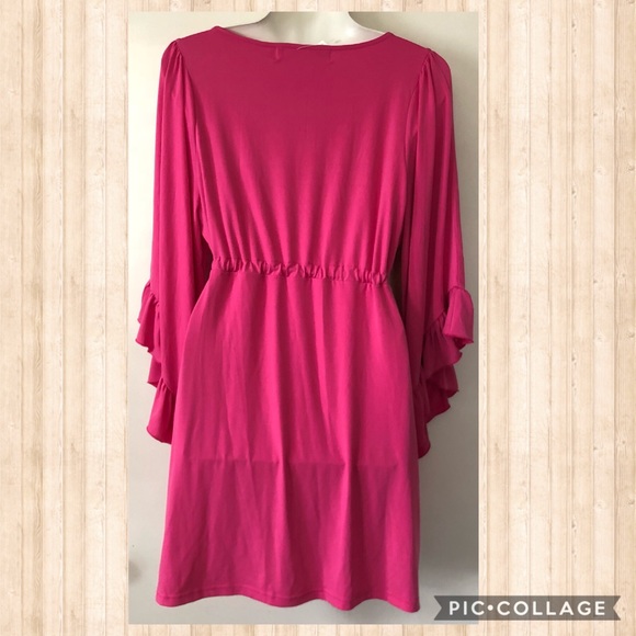 Boutique-Tracy Negoshian Felicity dress in pink - Picture 3 of 8